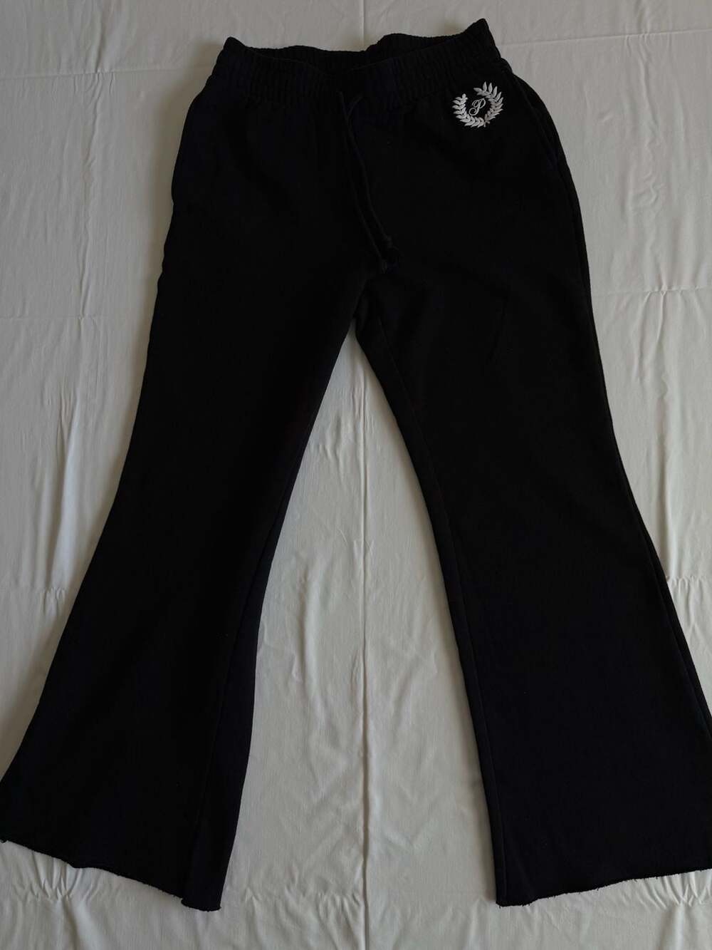 Victoria's Secret PINK Black  Flare Sweatpants Size Medium